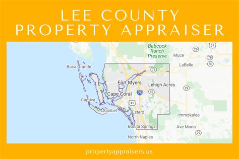 Lee county property appraisers - The Lee County Property Appraiser is an elected Constitutional Officer who serves the people of Lee County. This constitutional office is not a County department under the Board of County Commissioners, but rather it receives oversight and annual approval for both the assessment of property and the budget from the …